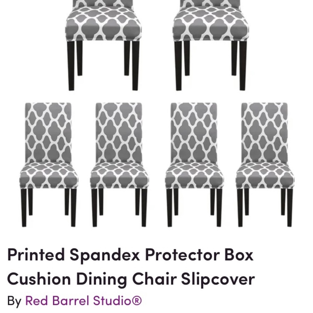 Spandex Chair covers Two different Patterson 8/6